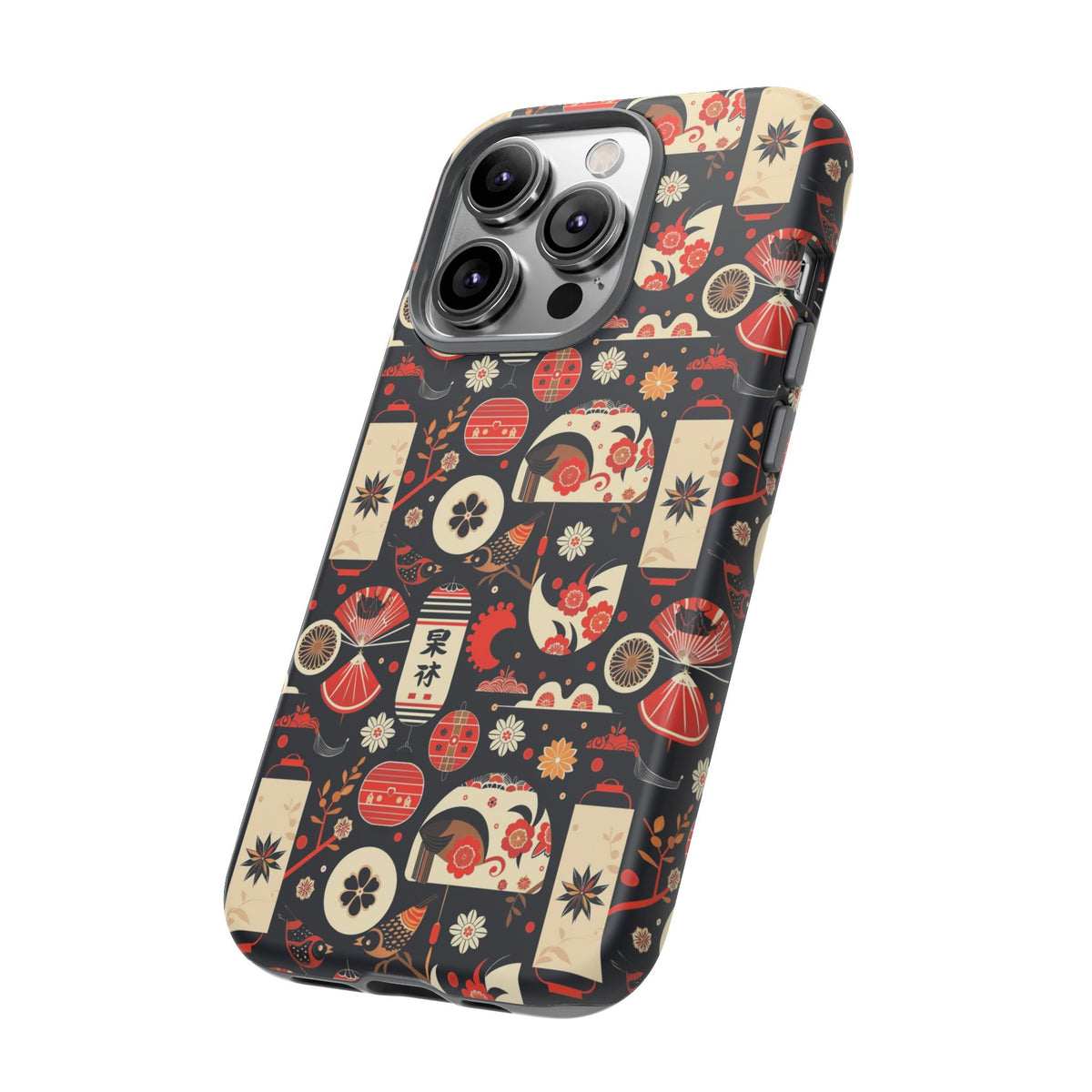 Japanese Pattern Phone Case – Elegant & Timeless Design for Your Phone 069