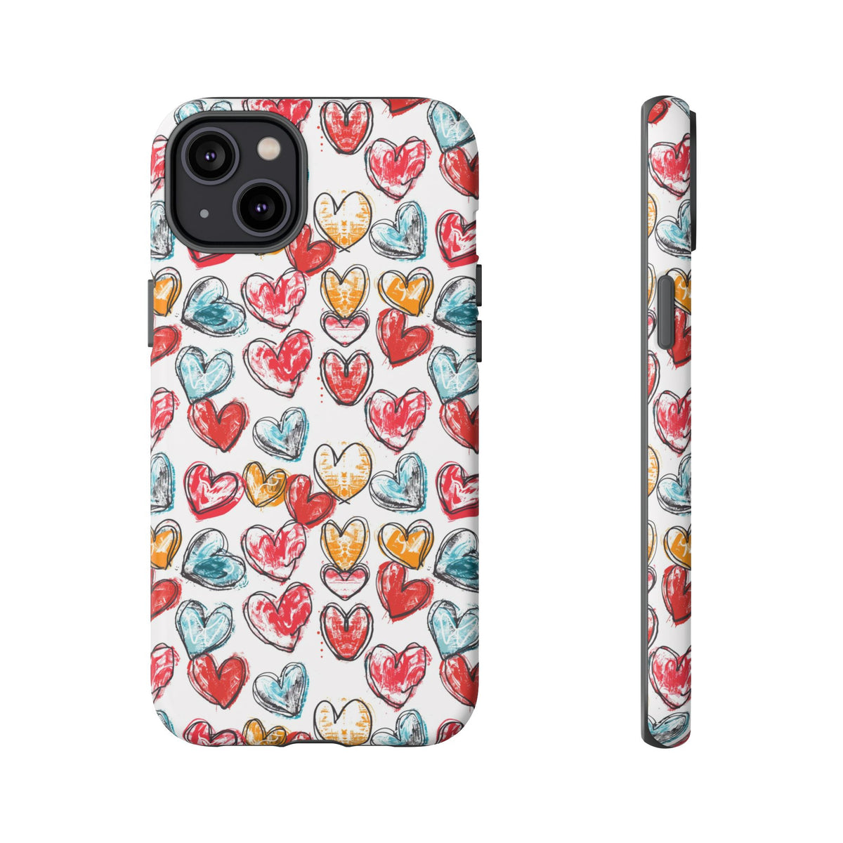 Heart Pattern Phone Case – Stylish & Loving Design for Your Device 235