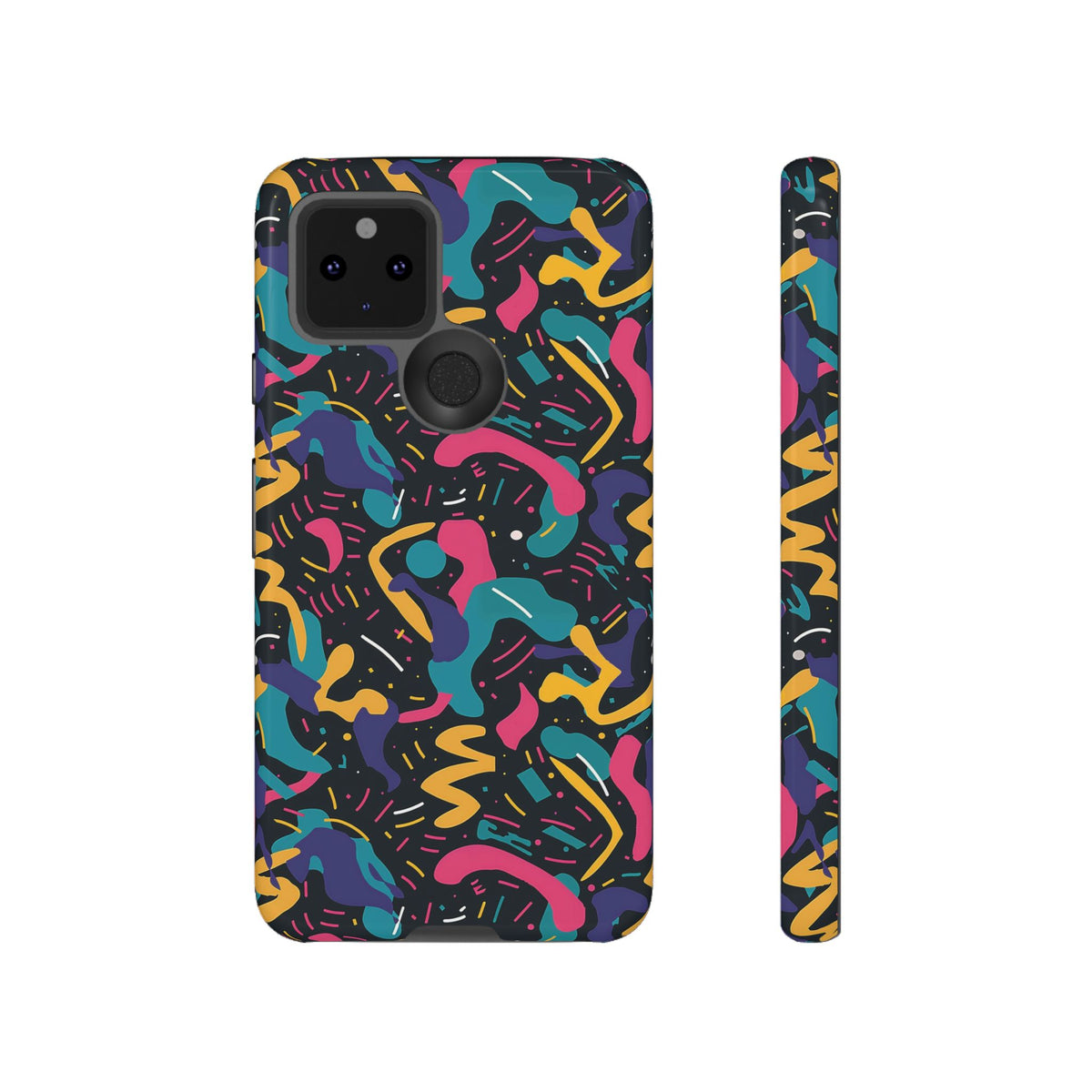 90s Themed Seamless Pattern Phone Case – Embrace Retro Style and Protection 235