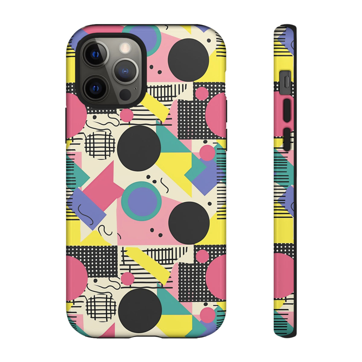 90s Themed Seamless Pattern Phone Case – Embrace Retro Style and Protection 228