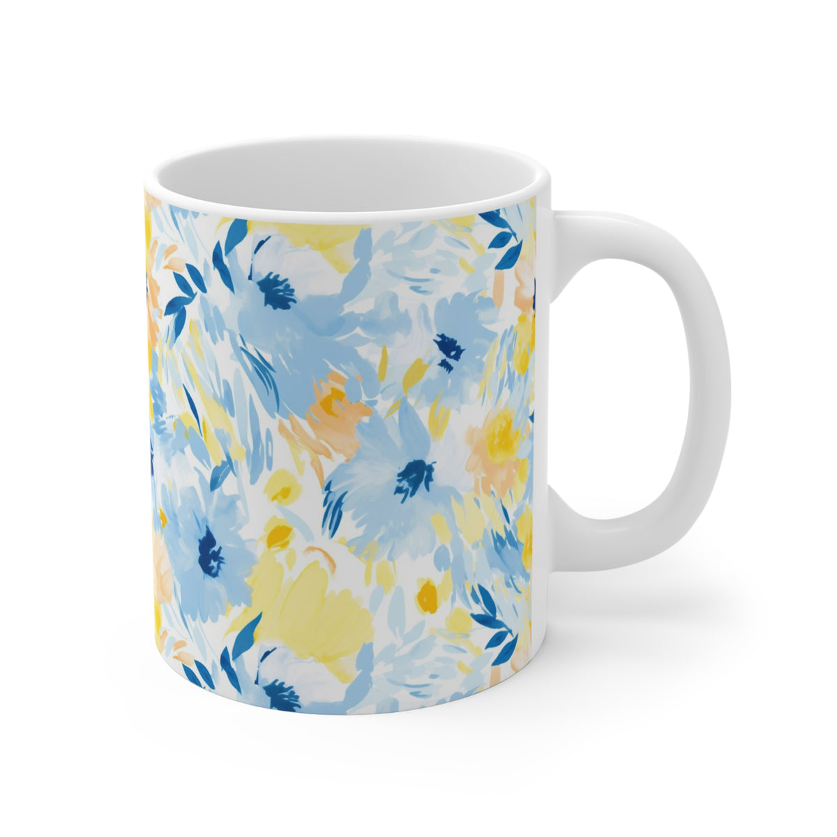 Various Watercolor Design All Over Coffee Mug – Unique Artistic Ceramic Coffee Cup 122