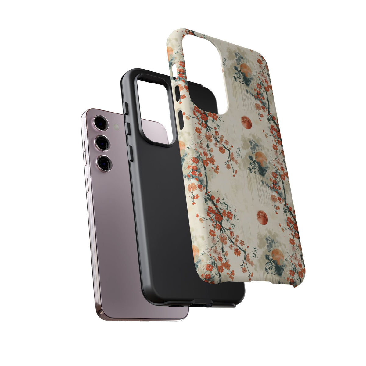 Japanese Pattern Phone Case – Elegant & Timeless Design for Your Phone 075