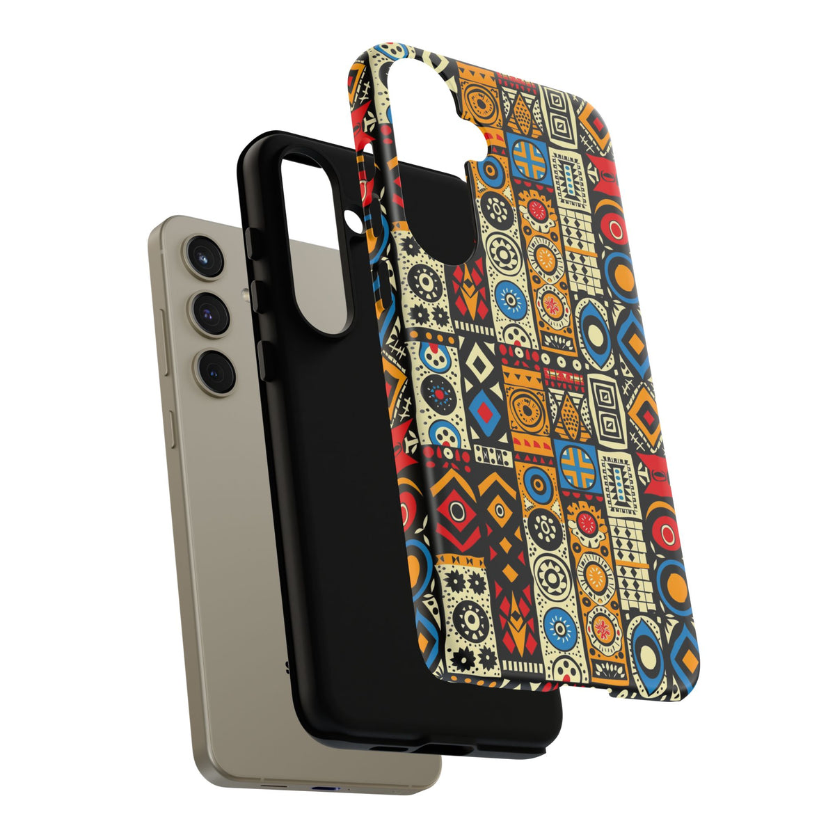 Stylish African Pattern Phone Case – Unique and Vibrant Protection 206