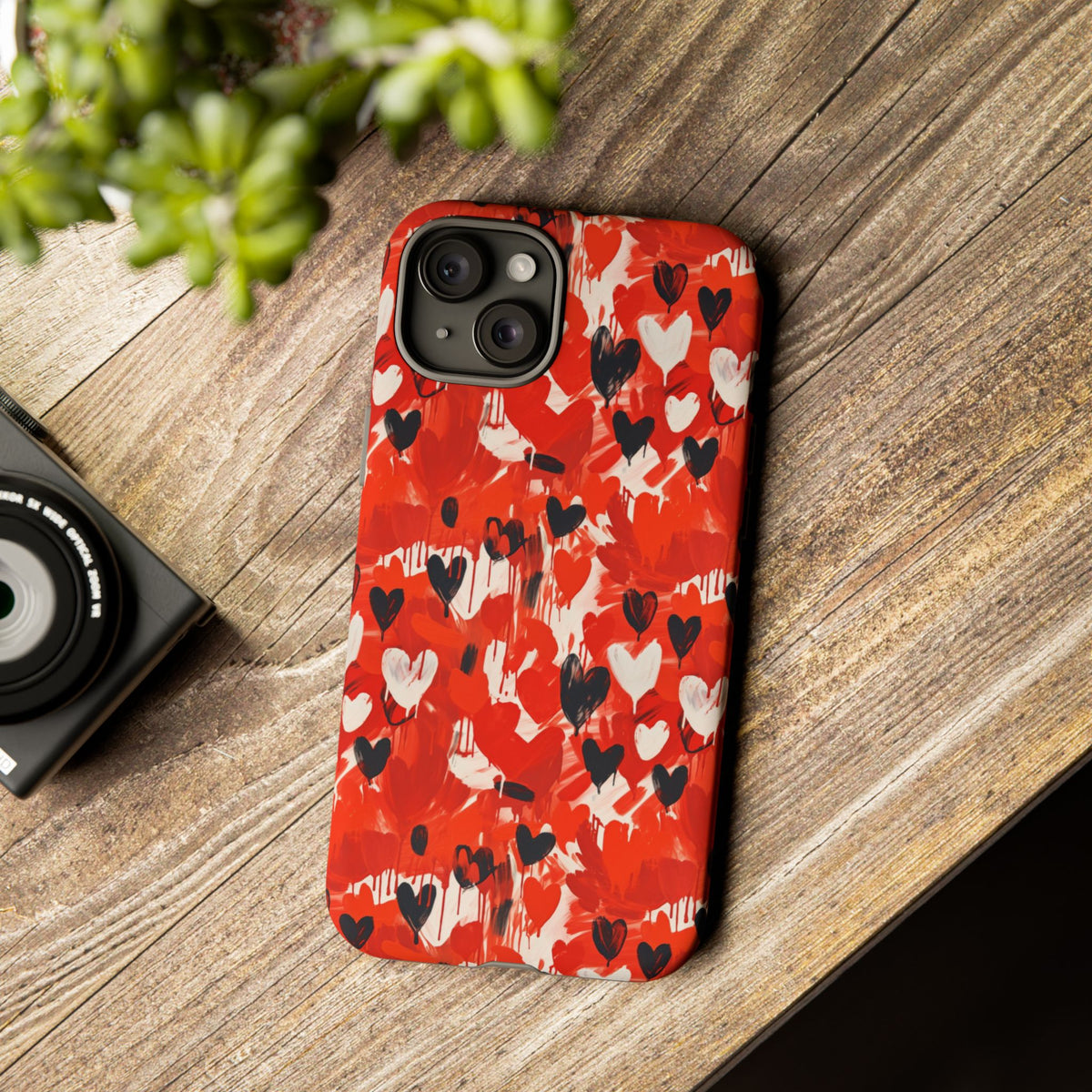 Heart Pattern Phone Case – Stylish & Loving Design for Your Device 355