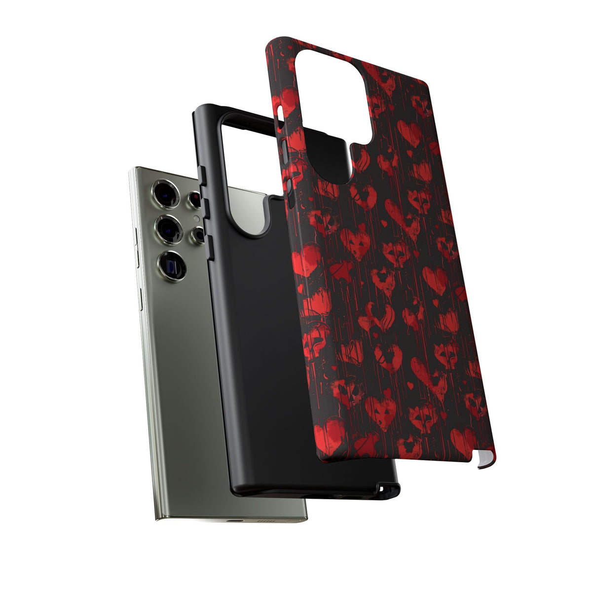 Heart Pattern Phone Case – Stylish & Loving Design for Your Device 825