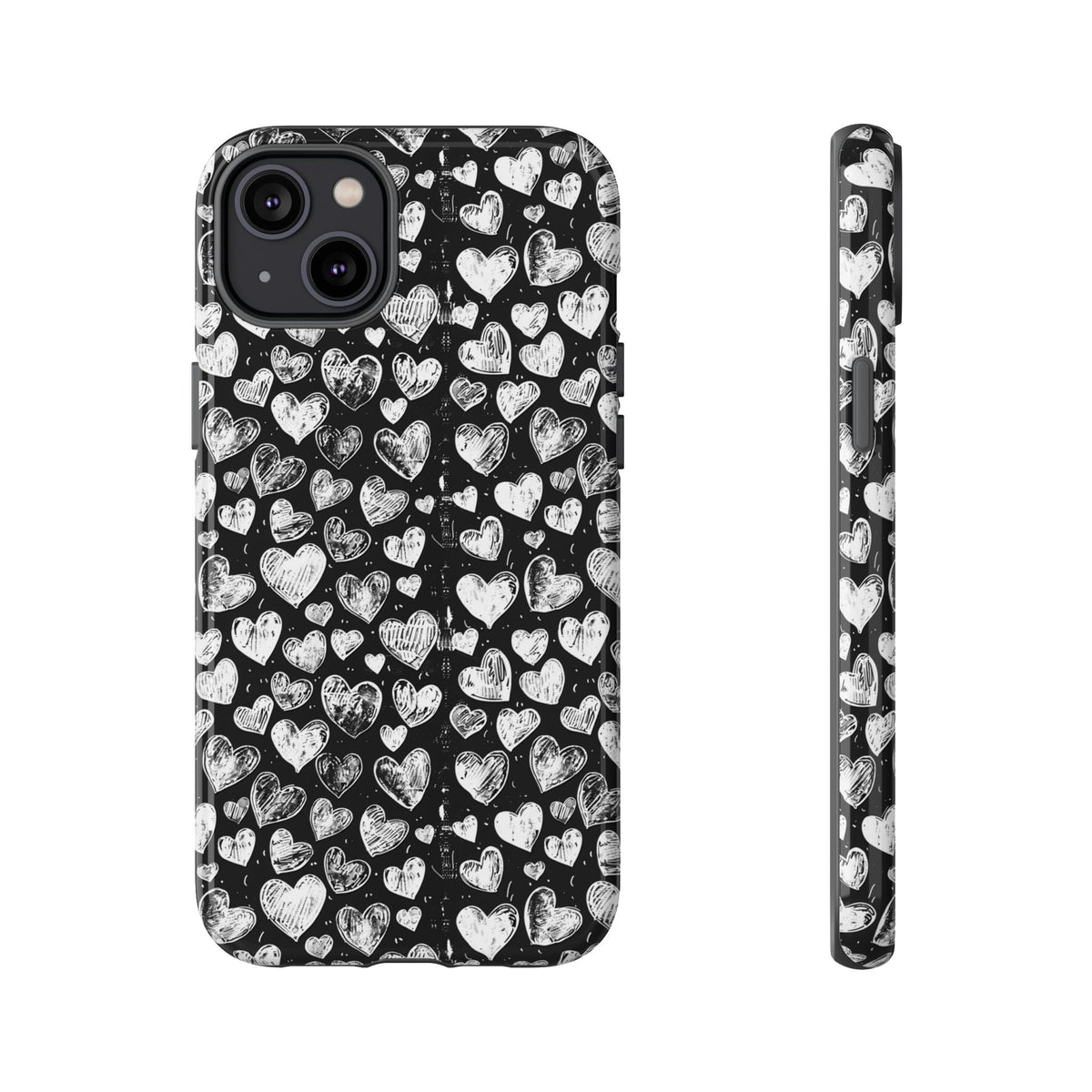 Heart Pattern Phone Case – Stylish & Loving Design for Your Device 815