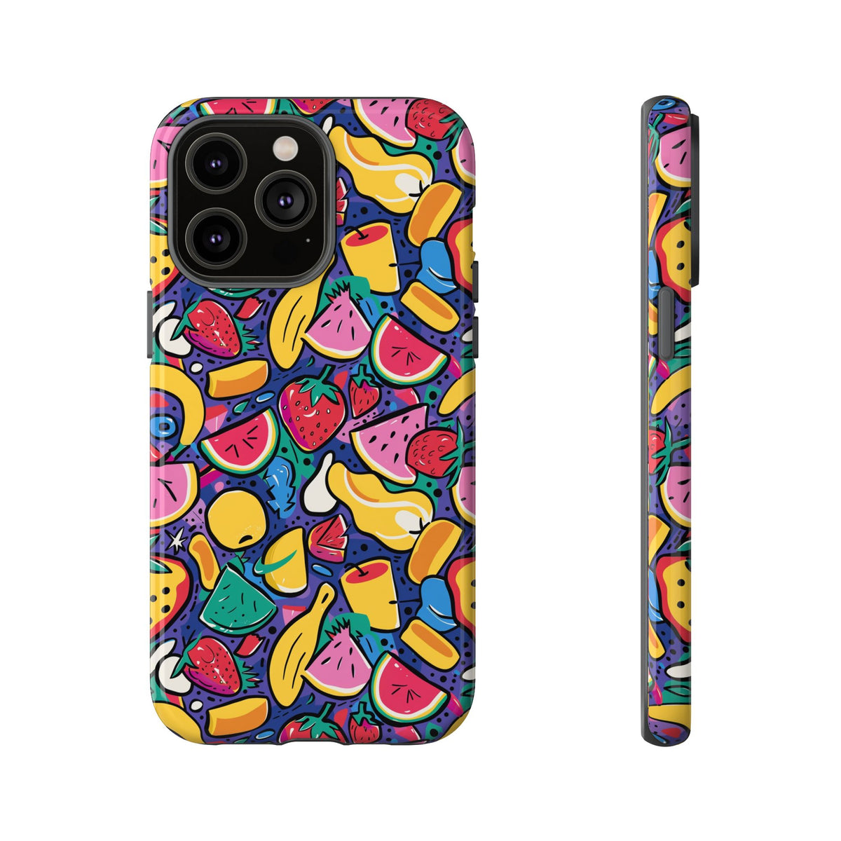 90s Themed Seamless Pattern Phone Case – Embrace Retro Style and Protection 316