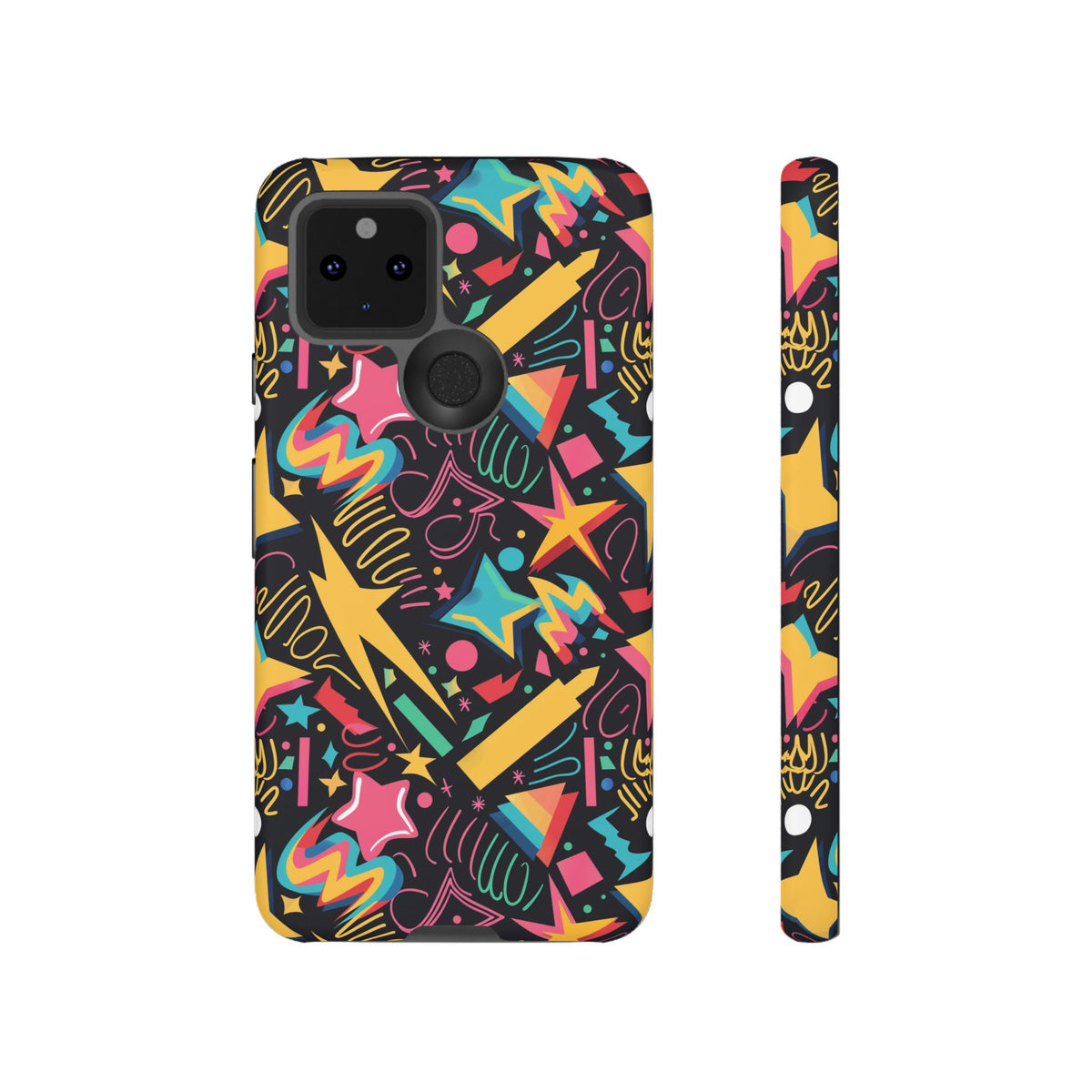 90s Themed Seamless Pattern Phone Case – Embrace Retro Style and Protection 232