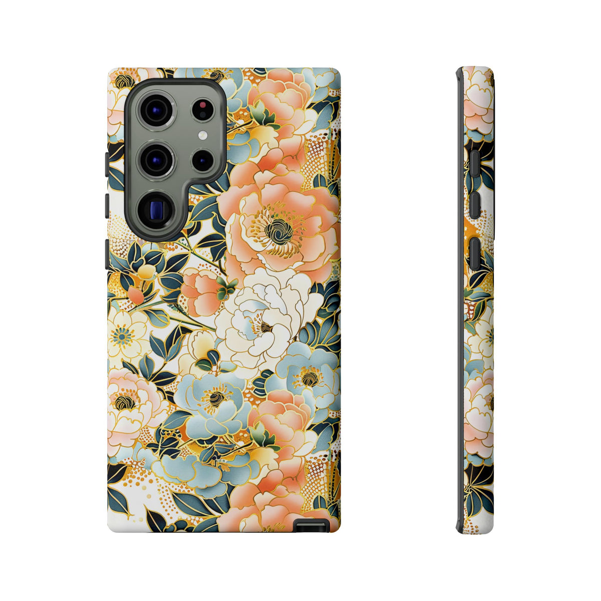 Japanese Blossom Asian Floral Design Phone Case – Elegant Floral Phone Cover 5