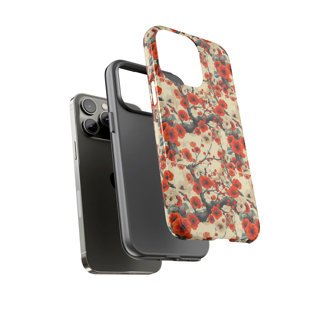 Japanese Pattern Phone Case – Elegant & Timeless Design for Your Phone 084