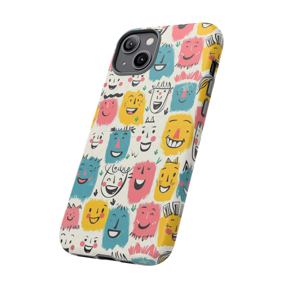 Happy Faces Phone Case – Joyful and Cheerful Design for a Bright Look