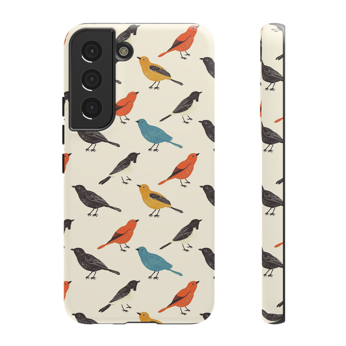 Birds Seamless Pattern Phone Case – Elegant and Timeless Avian Design 5