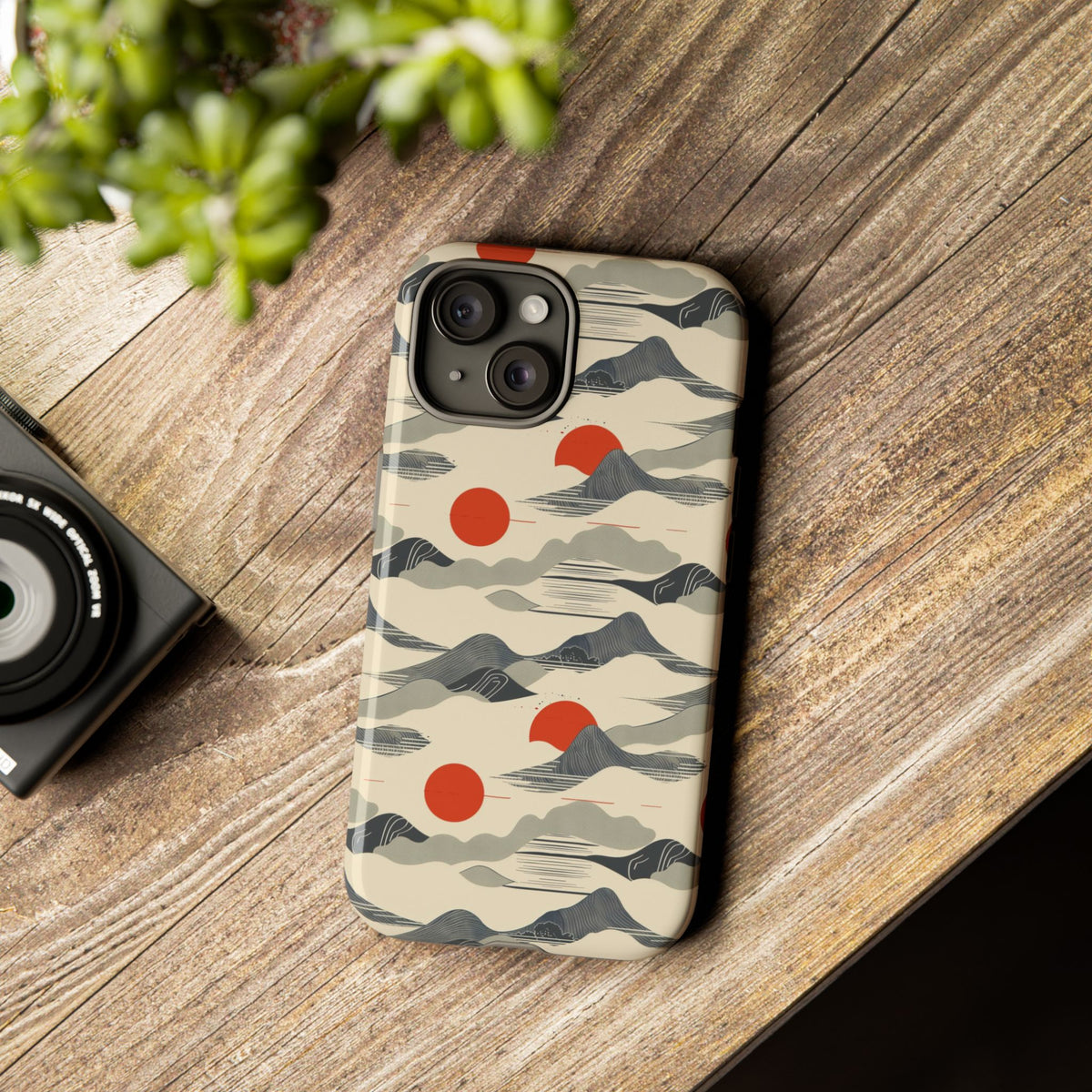 Japanese Pattern Phone Case – Elegant & Timeless Design for Your Phone 048