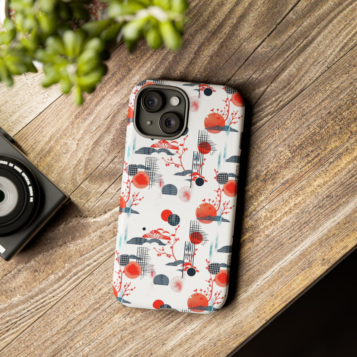 Japanese Pattern Phone Case – Elegant & Timeless Design for Your Phone 082