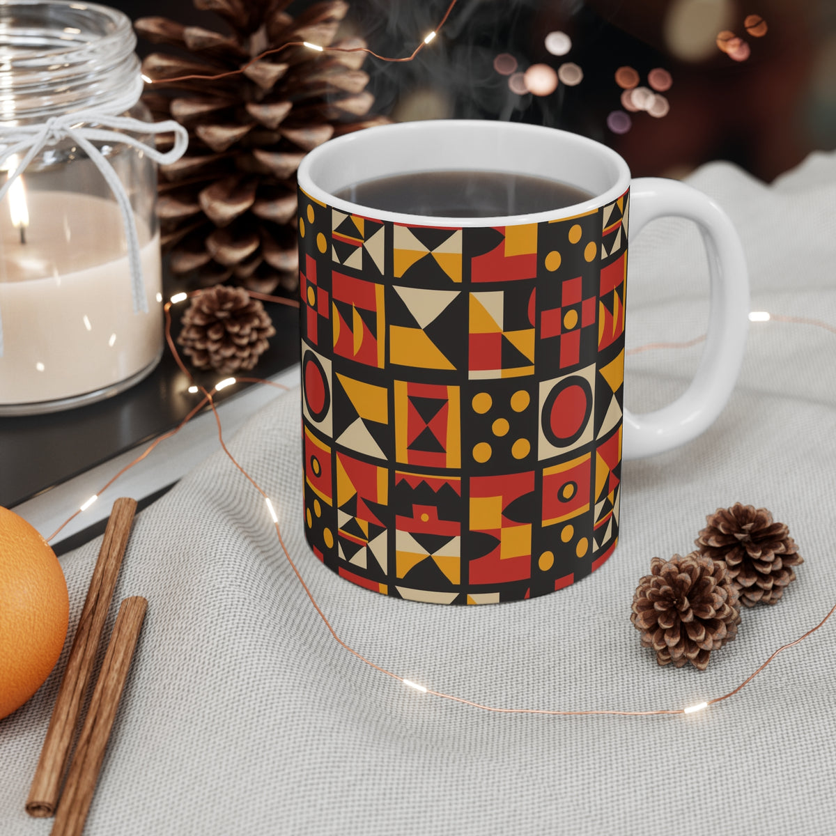 All-Over African Pattern Coffee Mug 598