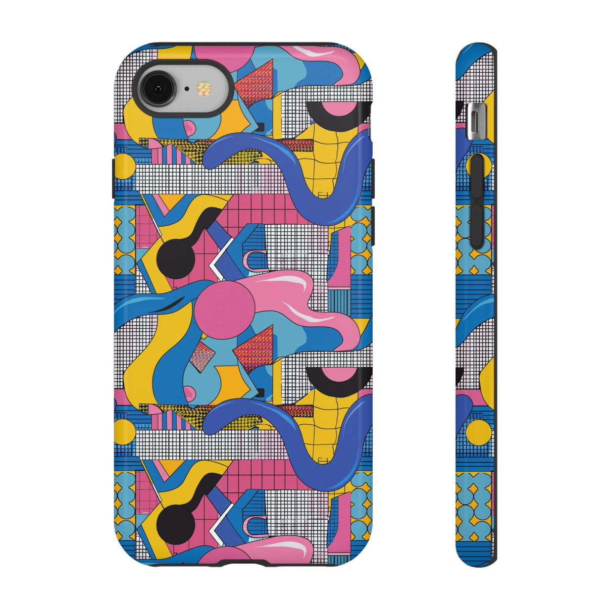 90s Themed Seamless Pattern Phone Case – Embrace Retro Style and Protection 224