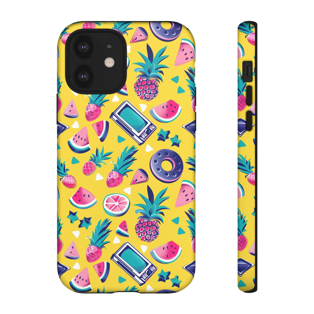 90s Themed Seamless Pattern Phone Case – Embrace Retro Style and Protection 255