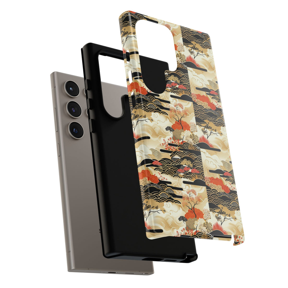 Japanese Pattern Phone Case – Elegant & Timeless Design for Your Phone 123