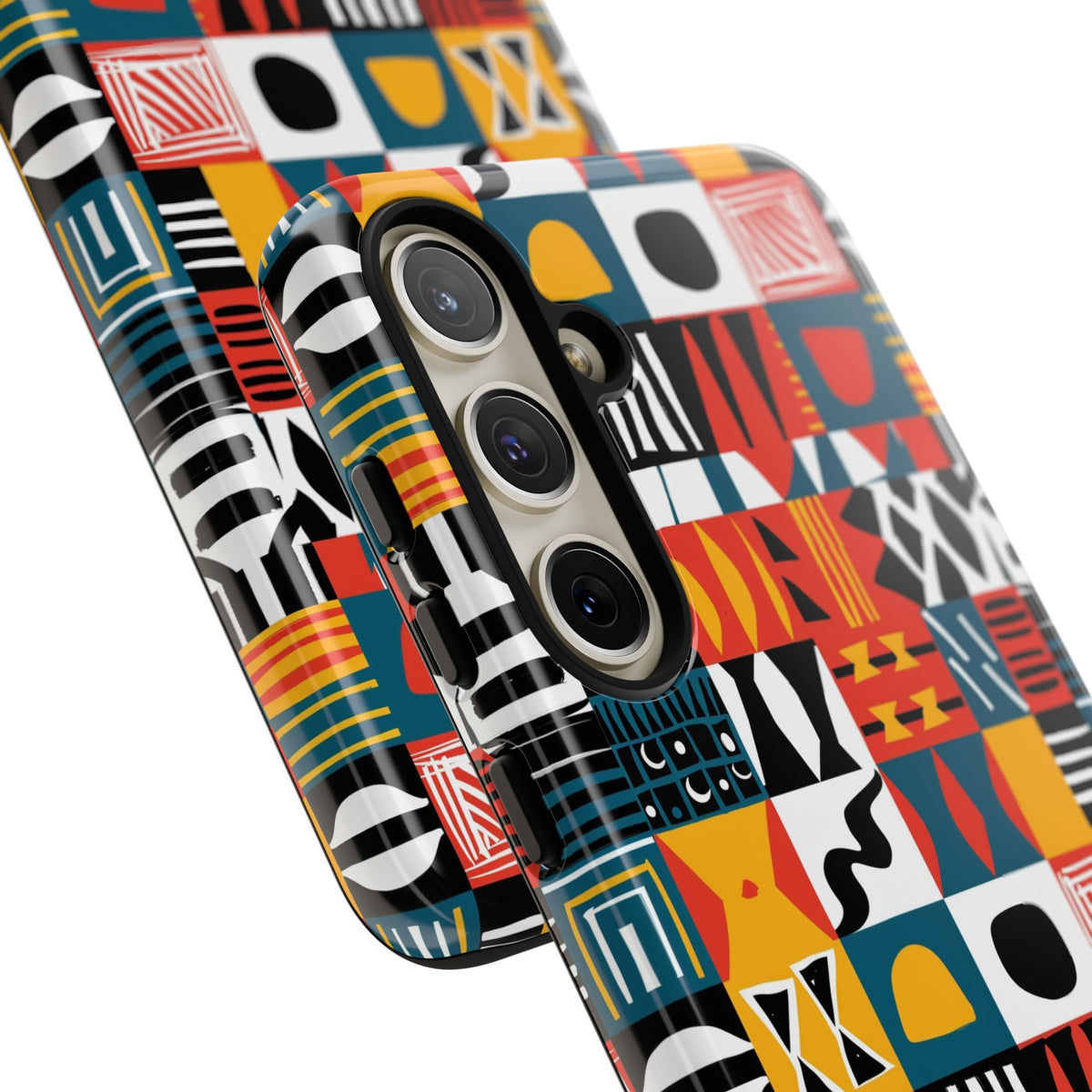 Stylish African Pattern Phone Case – Unique and Vibrant Protection 076