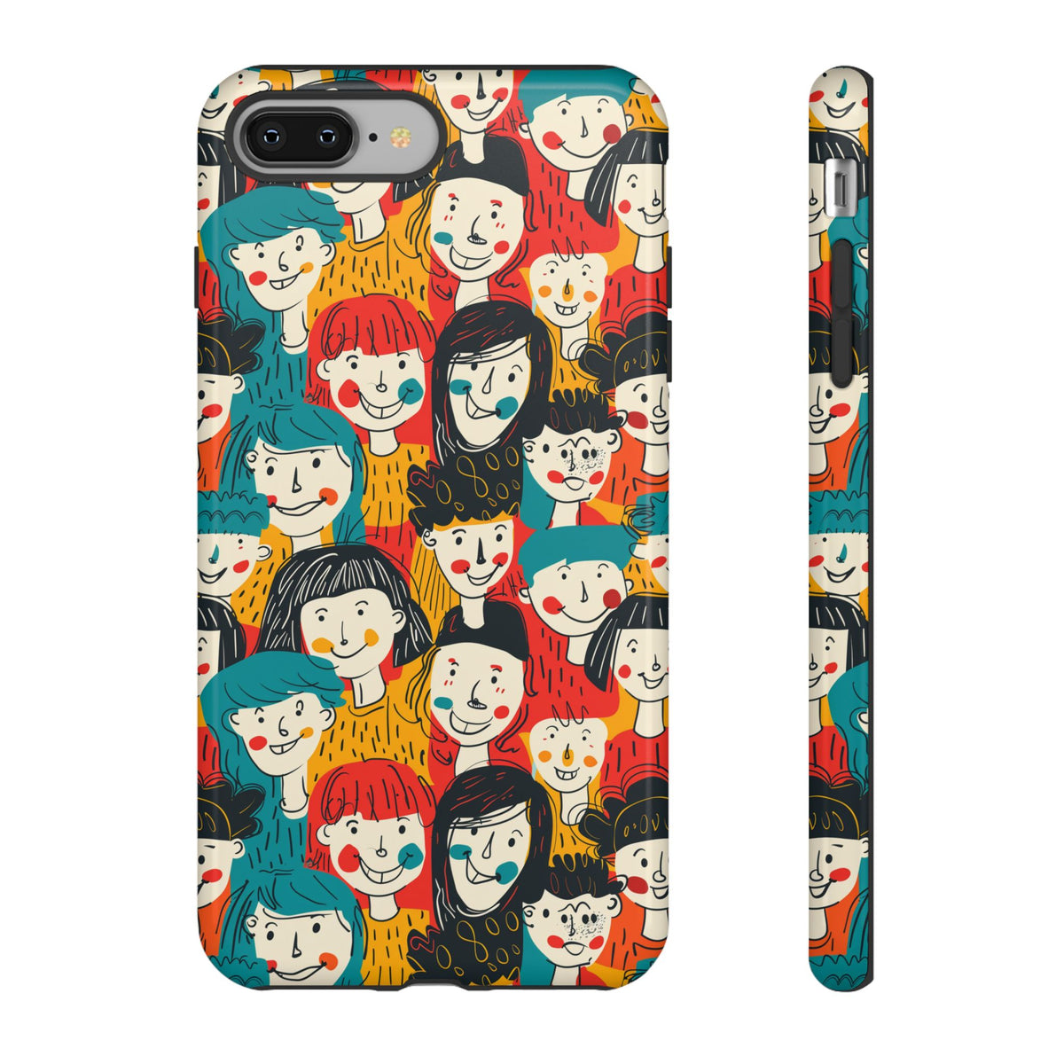 Happy Faces Phone Case – Joyful and Cheerful Design for a Bright Look 3