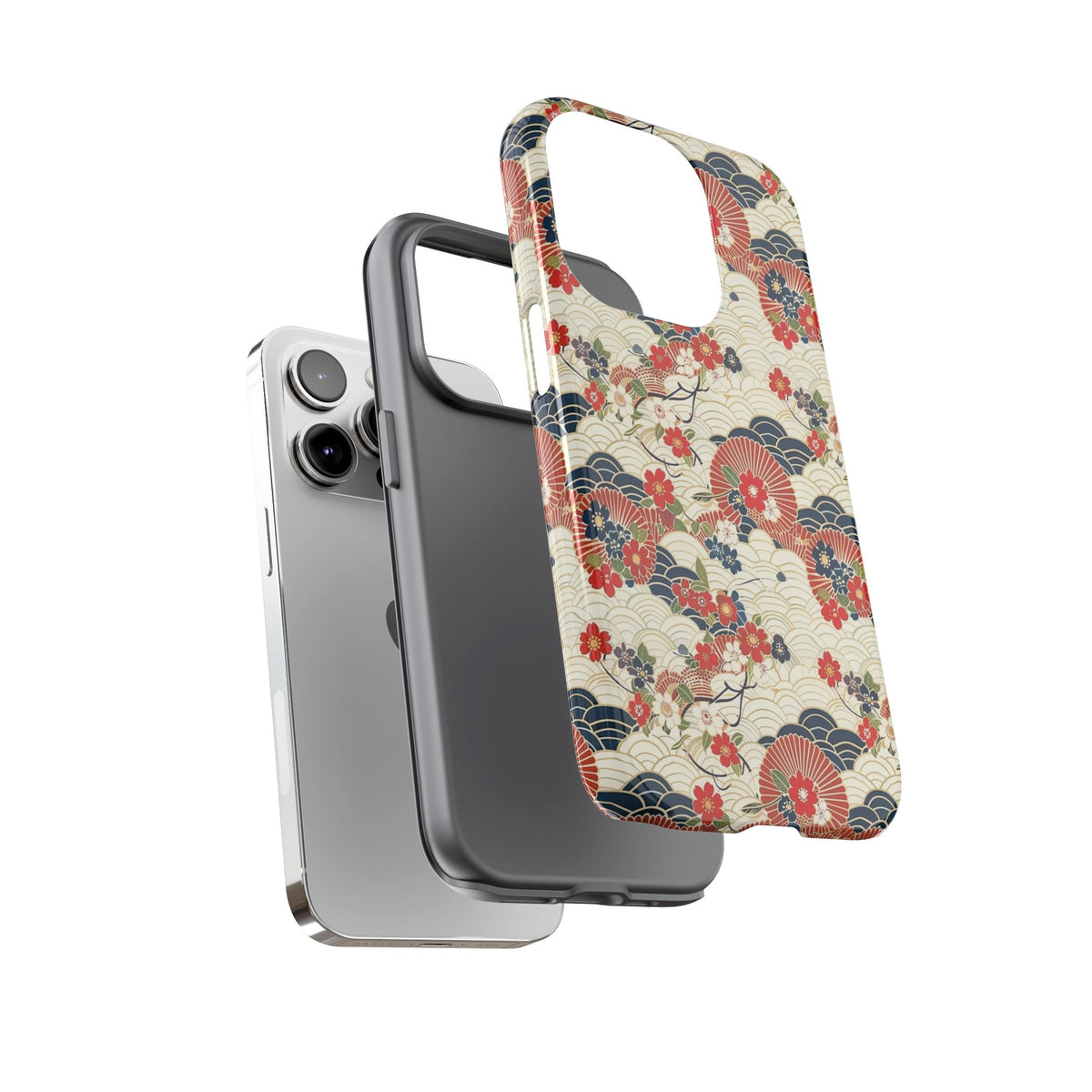 Japanese Pattern Phone Case – Elegant & Timeless Design for Your Phone 124