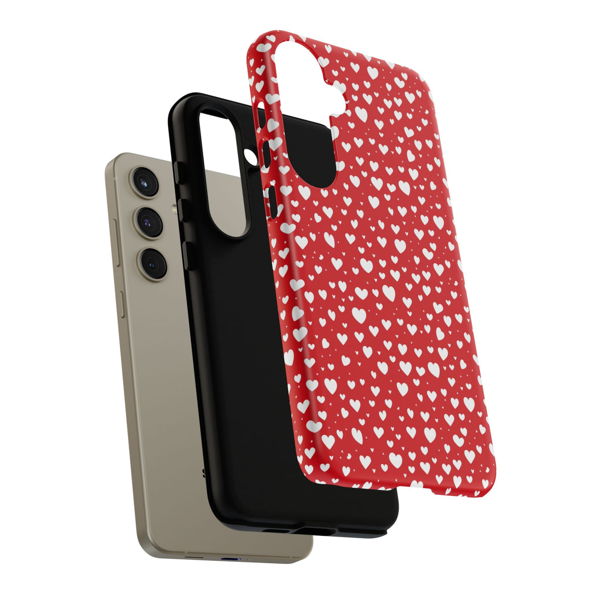 Heart Pattern Phone Case – Stylish & Loving Design for Your Device 819