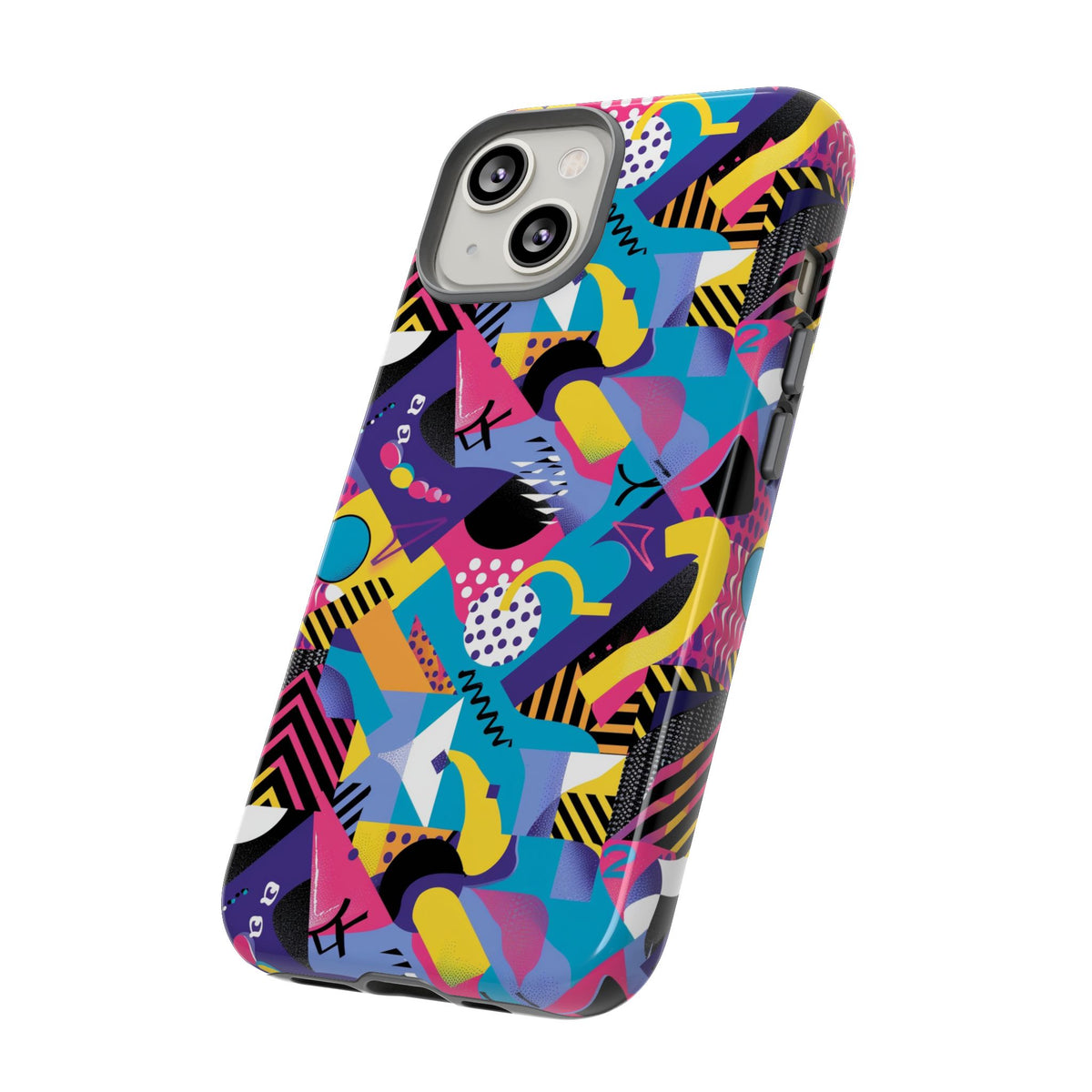 90s Themed Seamless Pattern Phone Case – Embrace Retro Style and Protection 303