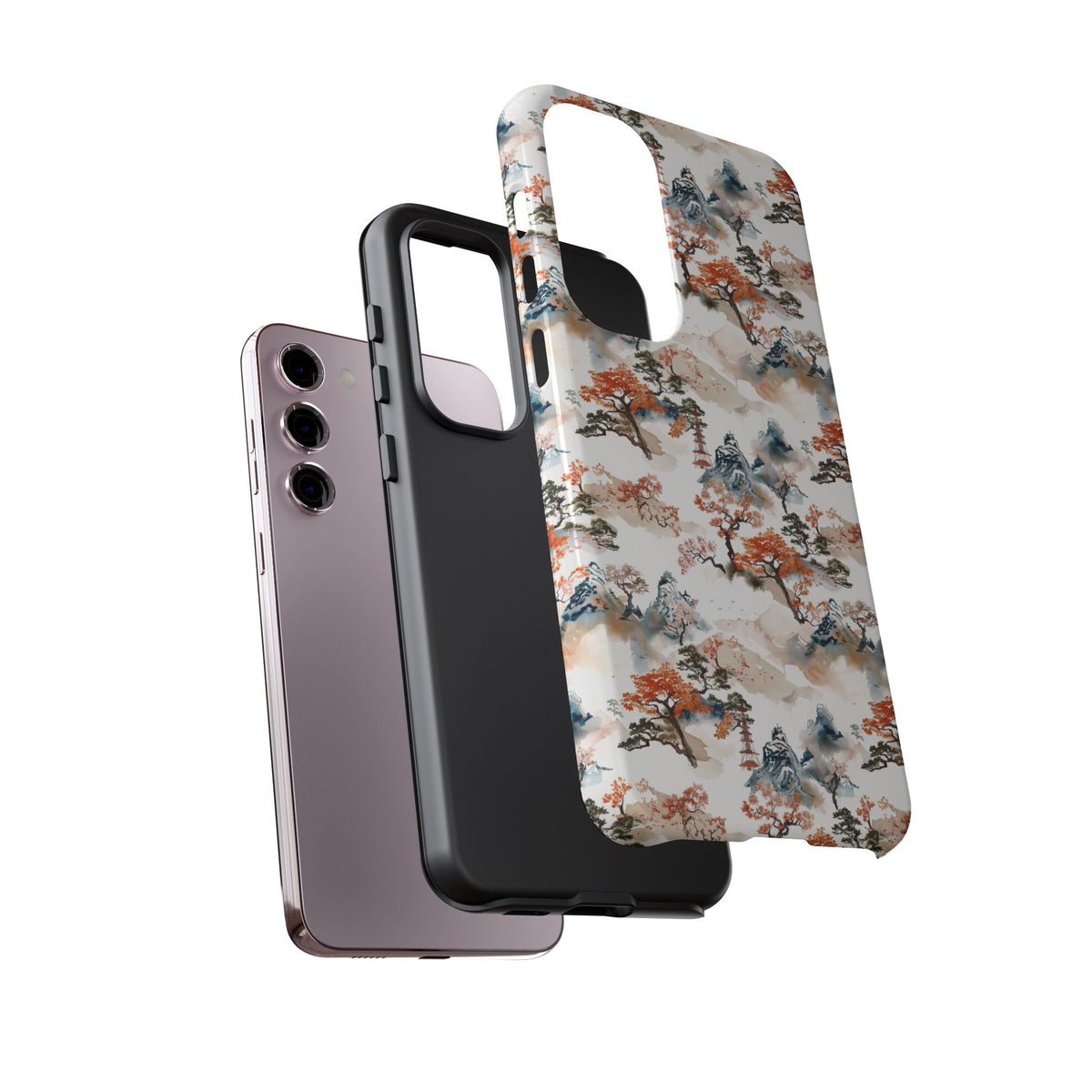 Japanese Pattern Phone Case – Elegant & Timeless Design for Your Phone 506