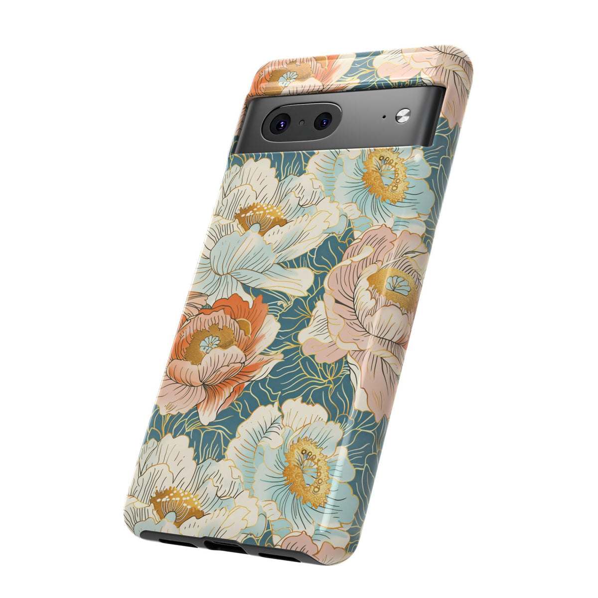 Japanese Blossom Asian Floral Design Phone Case – Elegant Floral Phone Cover 3