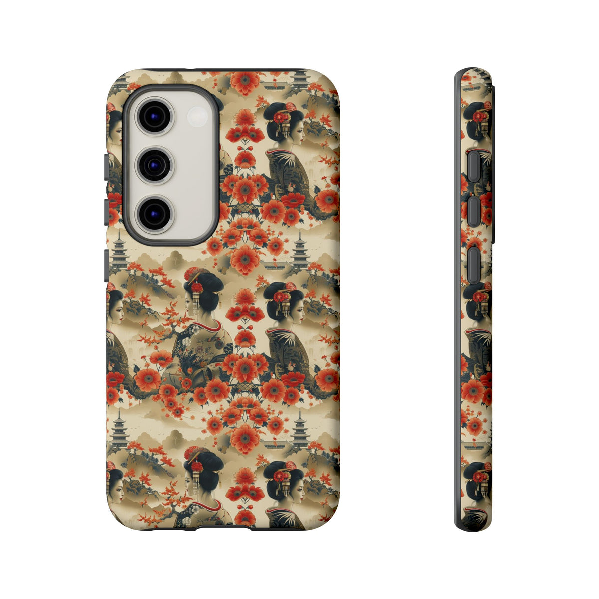 Japanese Pattern Phone Case – Elegant & Timeless Design for Your Phone 066