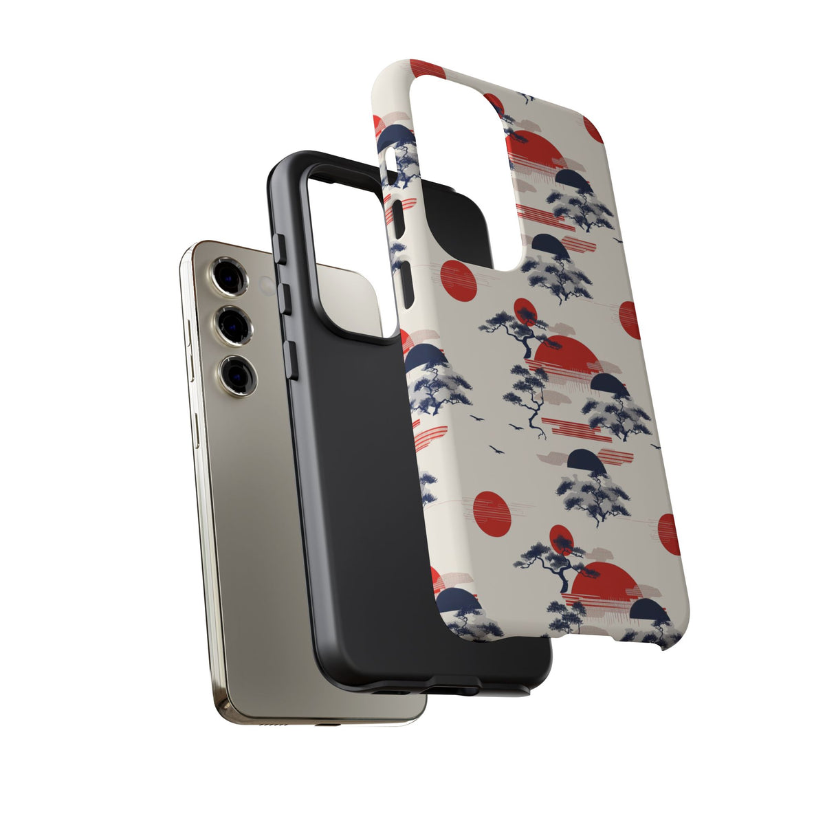 Japanese Pattern Phone Case – Elegant & Timeless Design for Your Phone 047