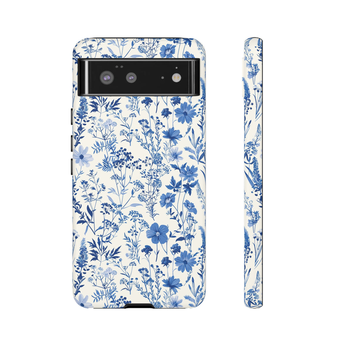 Blue French Toile Phone Case – Timeless Elegance and Classic Style