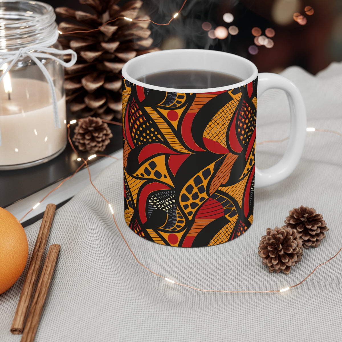 All-Over African Pattern Coffee Mug 690