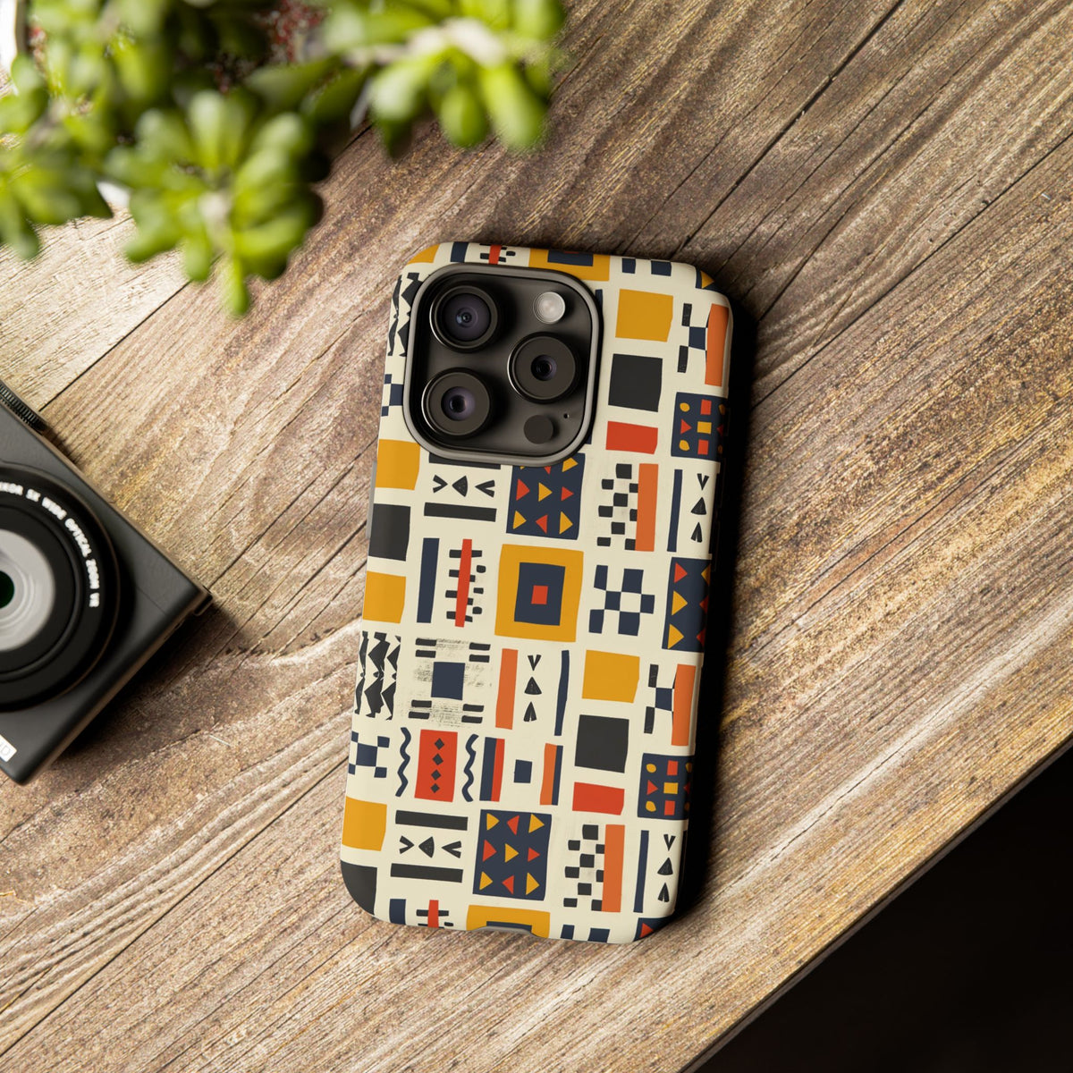 Stylish African Pattern Phone Case – Unique and Vibrant Protection 104