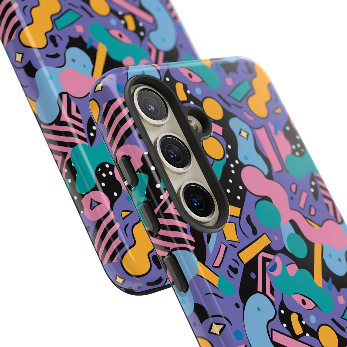 90s Themed Seamless Pattern Phone Case – Embrace Retro Style and Protection 234