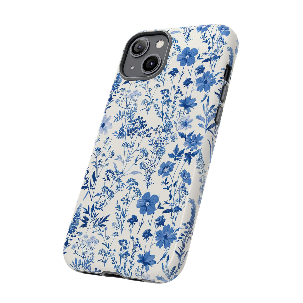 Blue French Toile Phone Case – Timeless Elegance and Classic Style