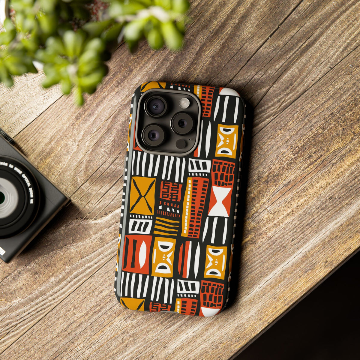 Stylish African Pattern Phone Case – Unique and Vibrant Protection 136