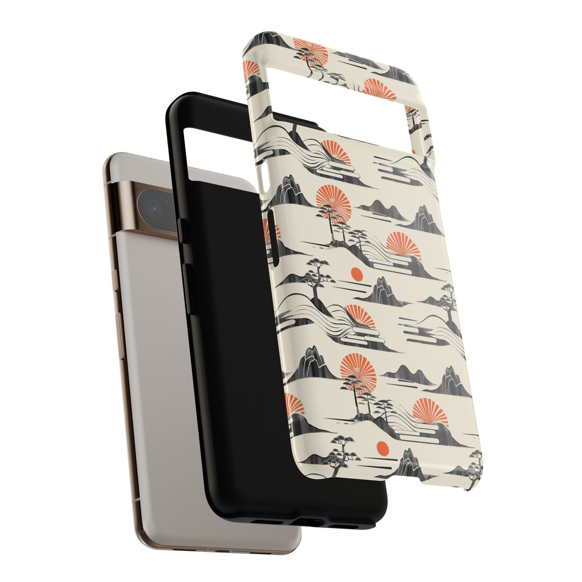 Japanese Pattern Phone Case – Elegant & Timeless Design for Your Phone 022