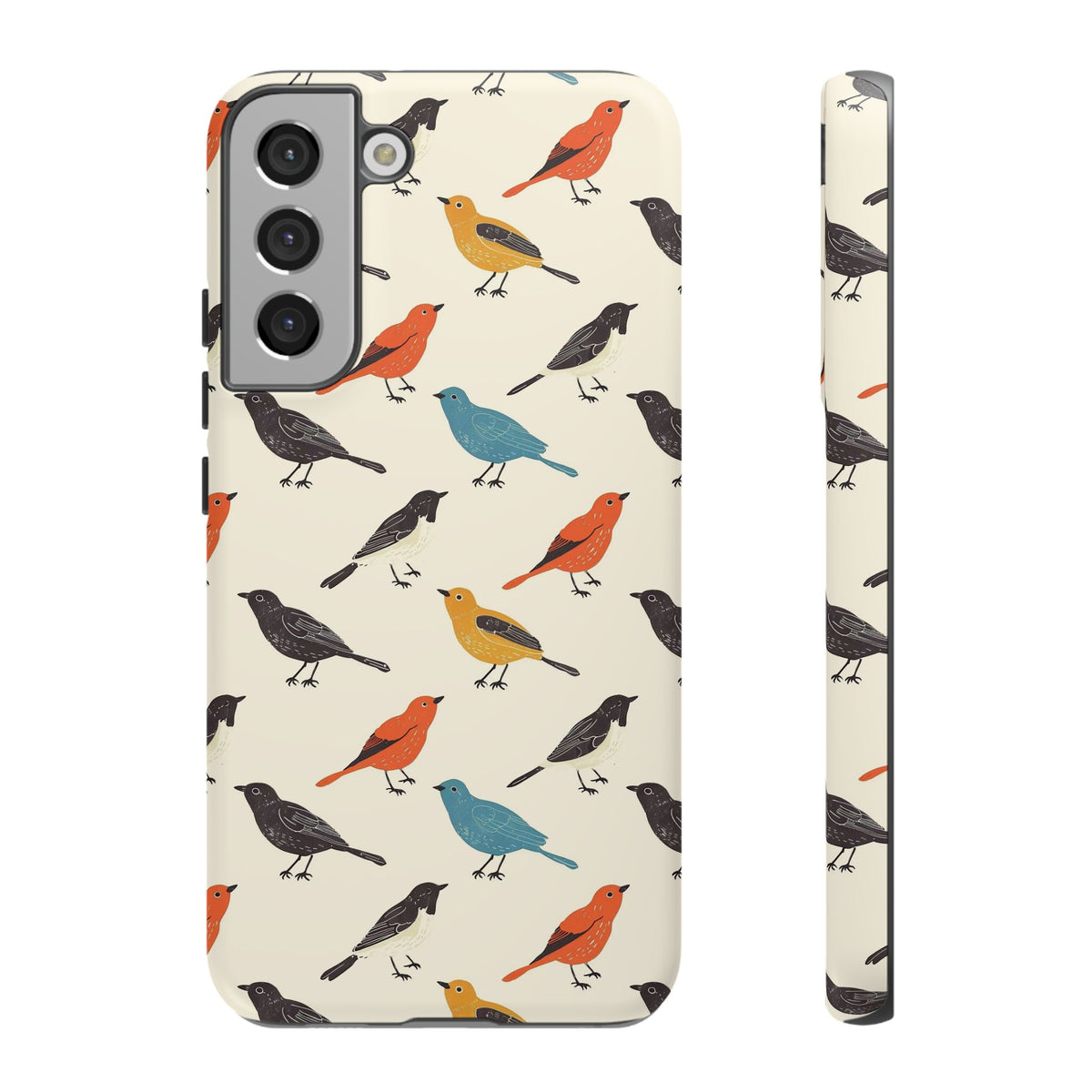 Birds Seamless Pattern Phone Case – Elegant and Timeless Avian Design 5