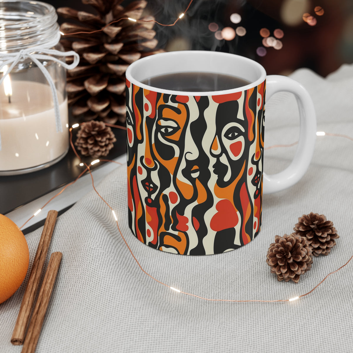 All-Over African Pattern Coffee Mug 523