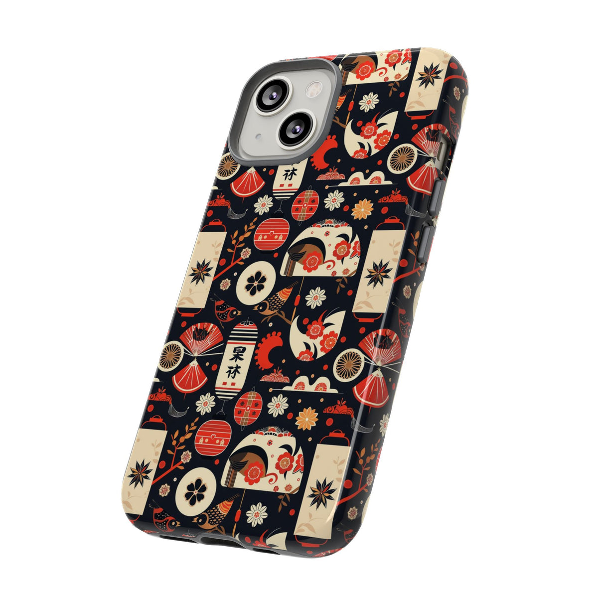 Japanese Pattern Phone Case – Elegant & Timeless Design for Your Phone 069