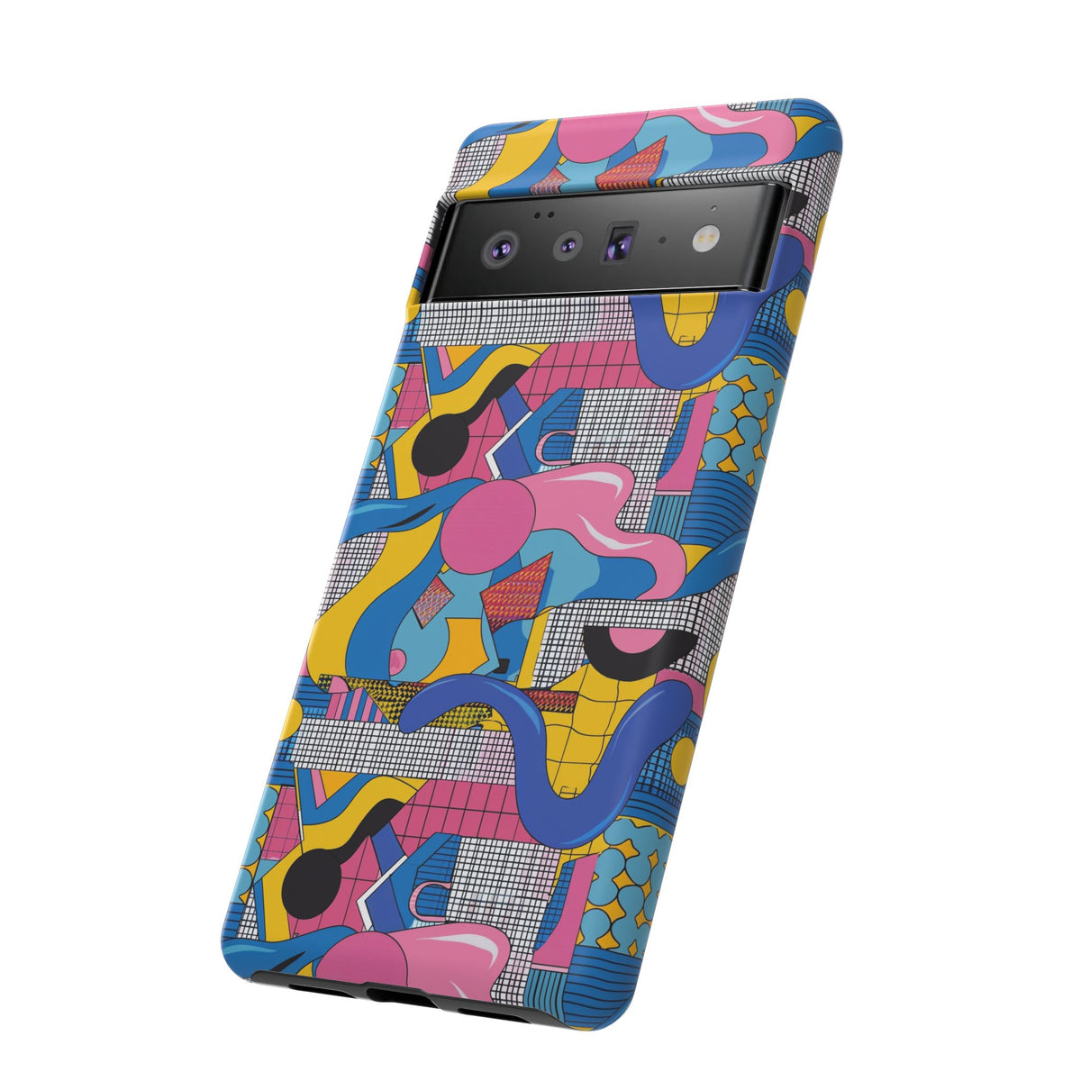 90s Themed Seamless Pattern Phone Case – Embrace Retro Style and Protection 224