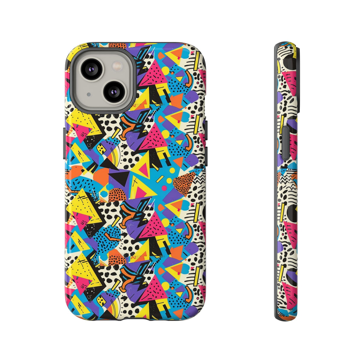 90s Themed Seamless Pattern Phone Case – Embrace Retro Style and Protection 231