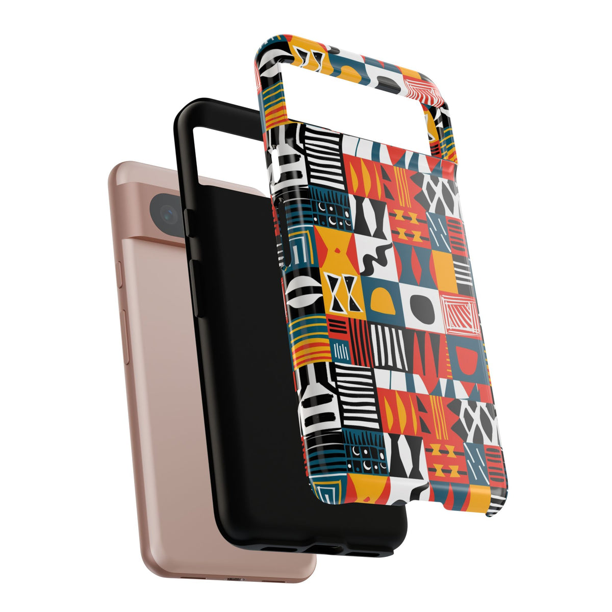 Stylish African Pattern Phone Case – Unique and Vibrant Protection 076