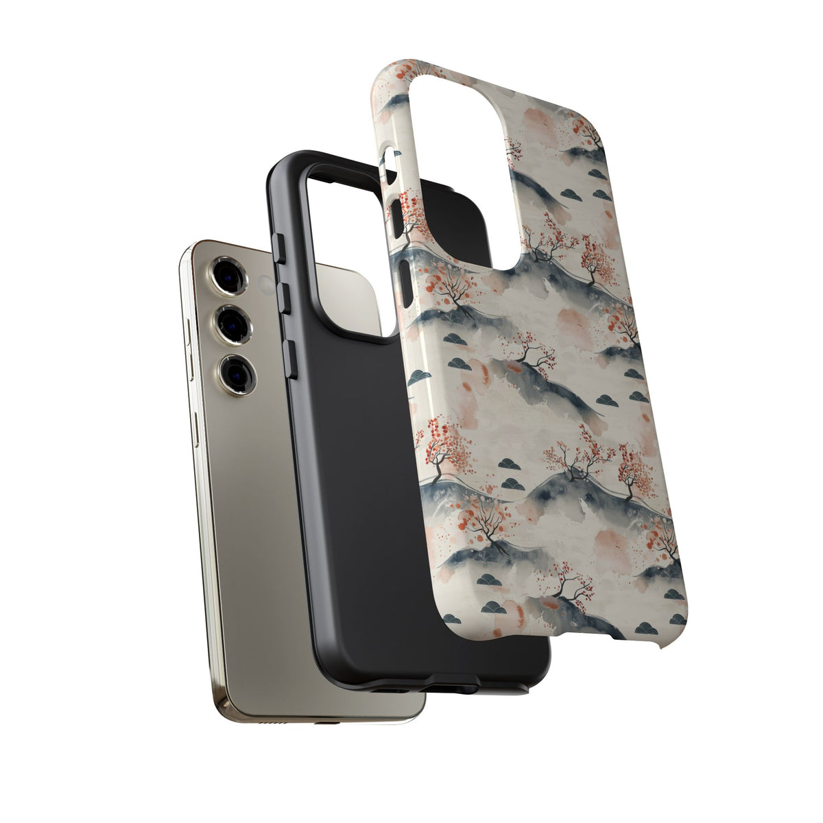 Japanese Pattern Phone Case – Elegant & Timeless Design for Your Phone 094