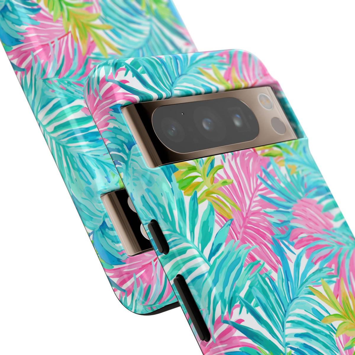 Vibrant Summer Leaves Phone Case – Colorful & Durable Summer Design