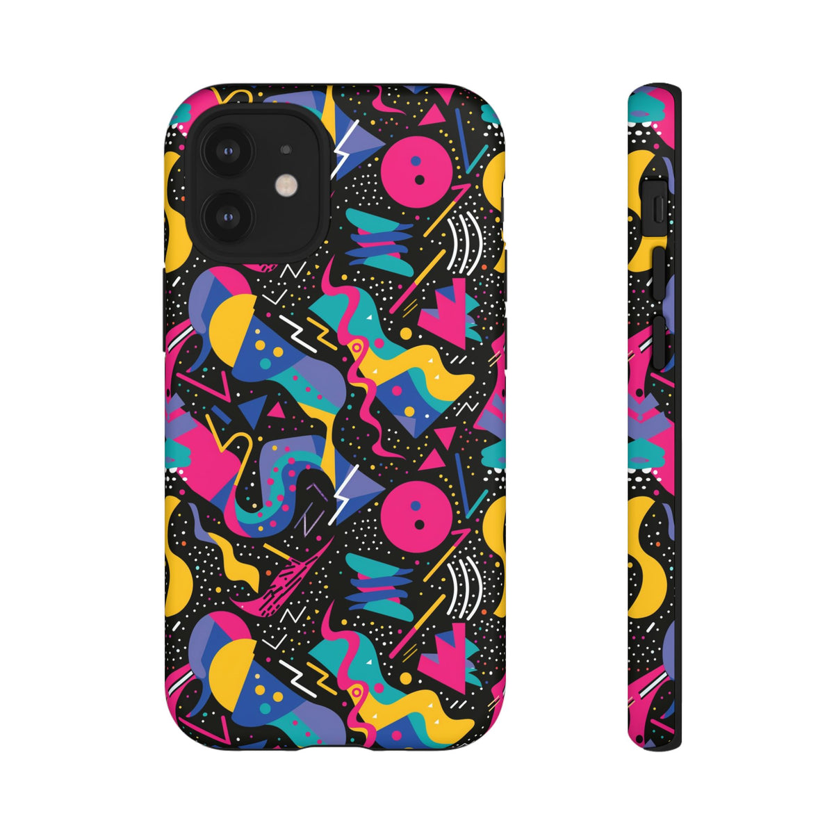 90s Themed Seamless Pattern Phone Case – Embrace Retro Style and Protection 302