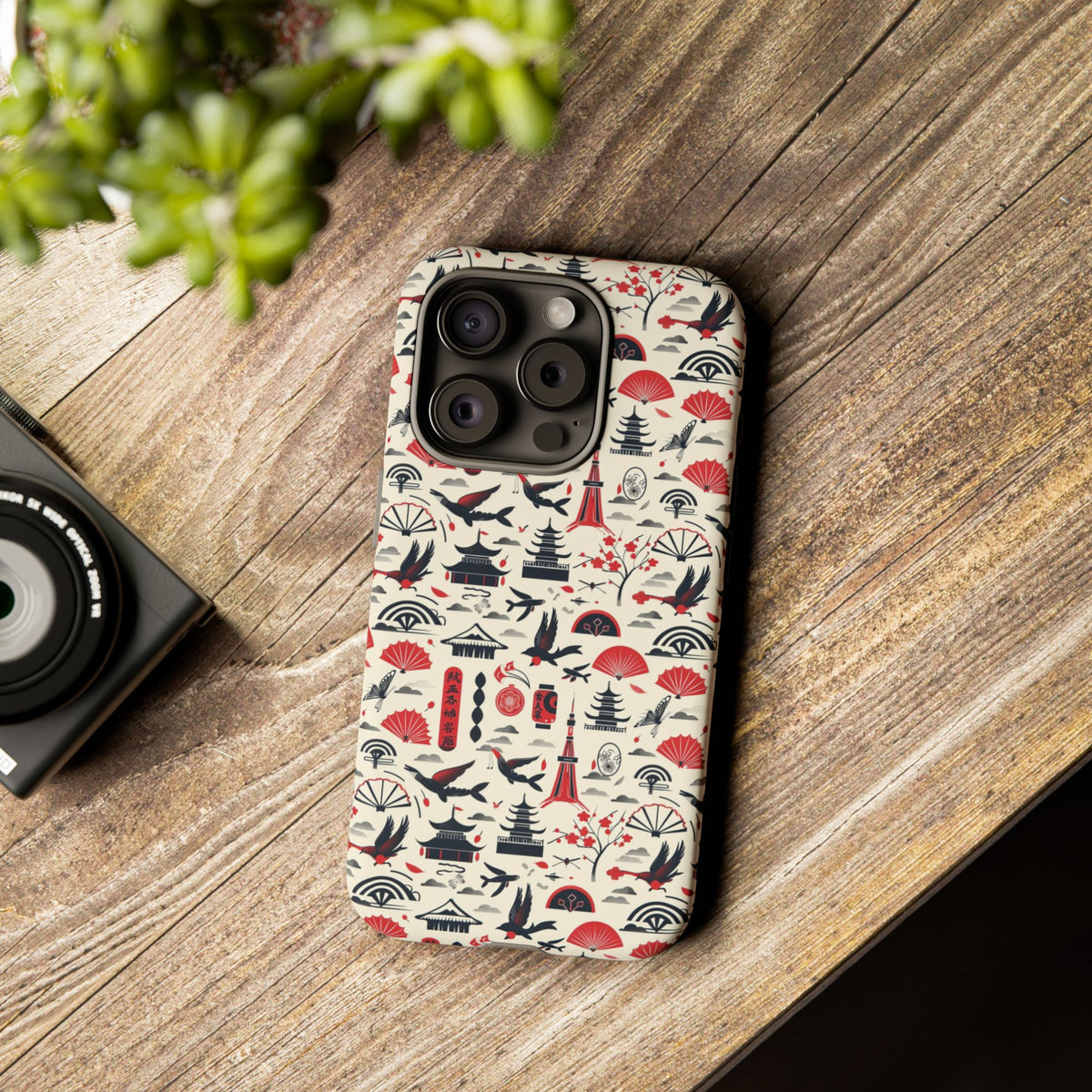 Japanese Pattern Phone Case – Elegant & Timeless Design for Your Phone 067