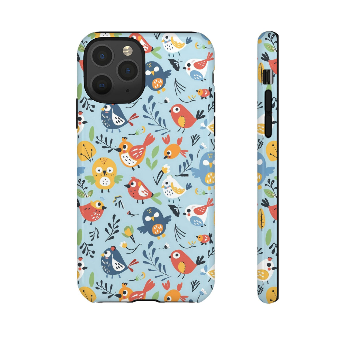 Birds Seamless Pattern Phone Case – Elegant and Timeless Avian Design 7