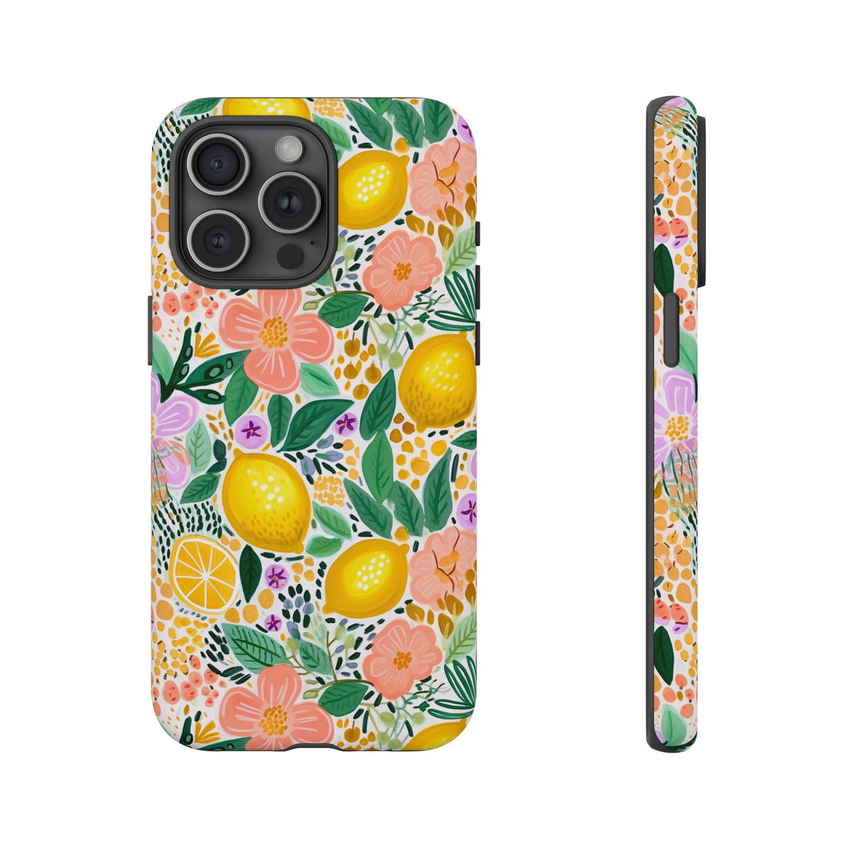 Cute Summer Lemons Phone Case – Refreshing Citrus Design for Your Phone